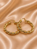 Twisted Hoop Earrings