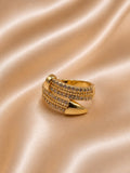 Pavé Nail Gold-Filled Ring