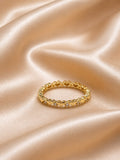 Amour Heart Gold-Filled Eternity Ring