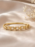 Crystal Link Bangle Bracelet