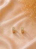 Braided Huggie Hoop Earrings