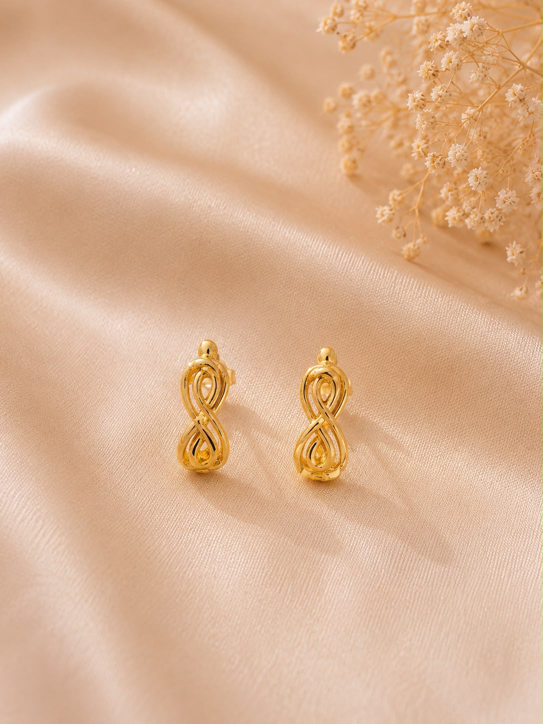 Infinity Knot Stud Earrings