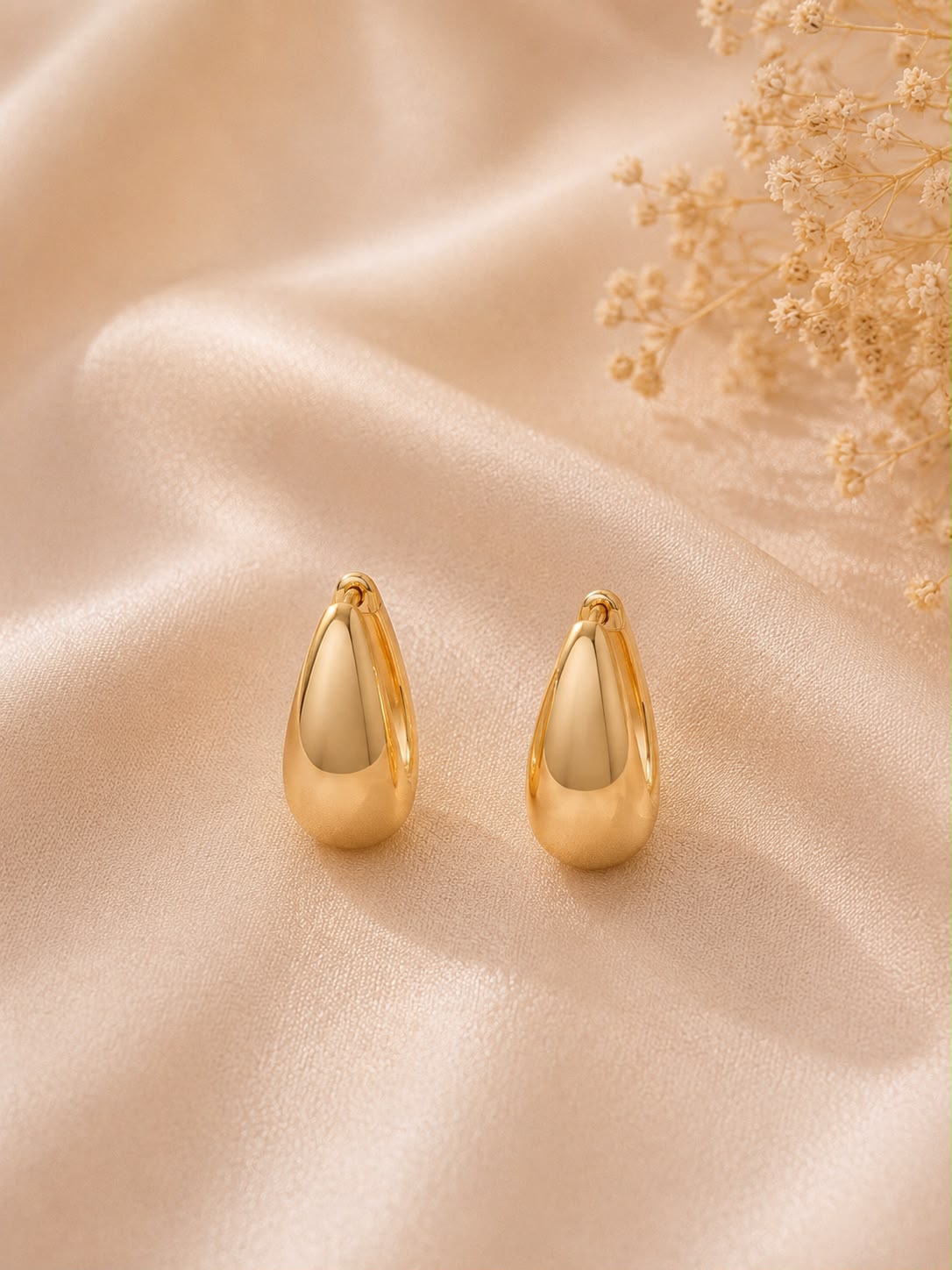 Luna Teardrop Hoop Earrings